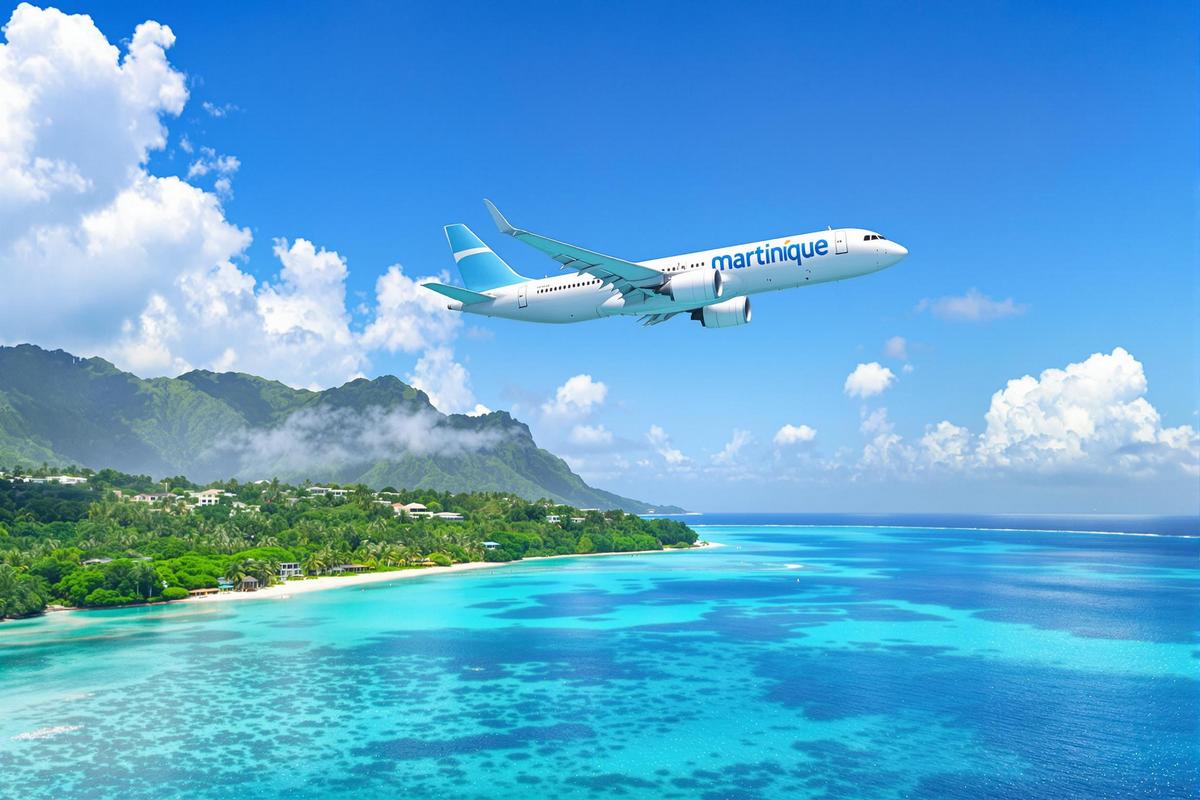 Durée moyenne d'un vol vers la Martinique