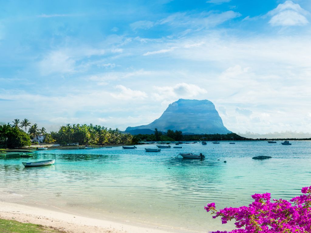Vue sur l'île Maurice