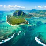 cascade sous marine ile maurice vue helicoptere