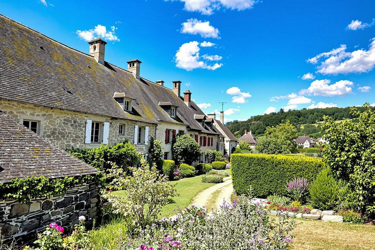 Profitez d&rsquo;un véritable havre de paix au cœur des paysages volcaniques de Haute-Loire avec ce village