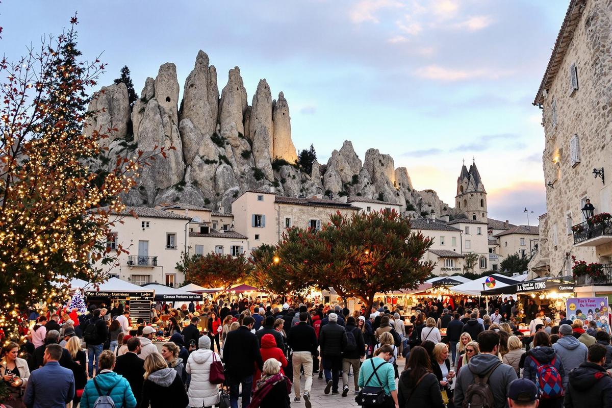 Découvrez le charme enchanteur de Noël de ce village provençal authentique et festif