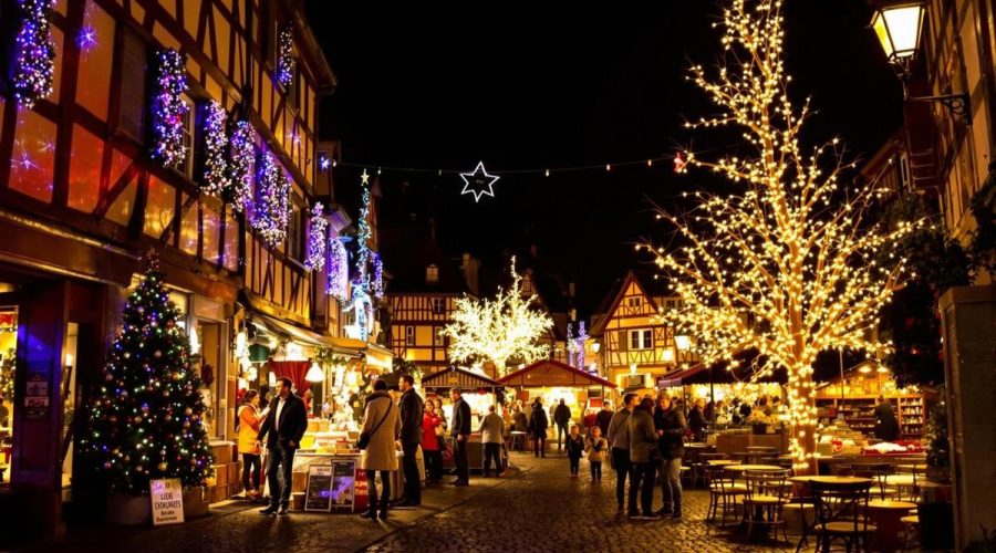 Labellisé plus beau village français, cette commune est aussi l’une des plus féeriques pendant la période de Noël : Riquewihr