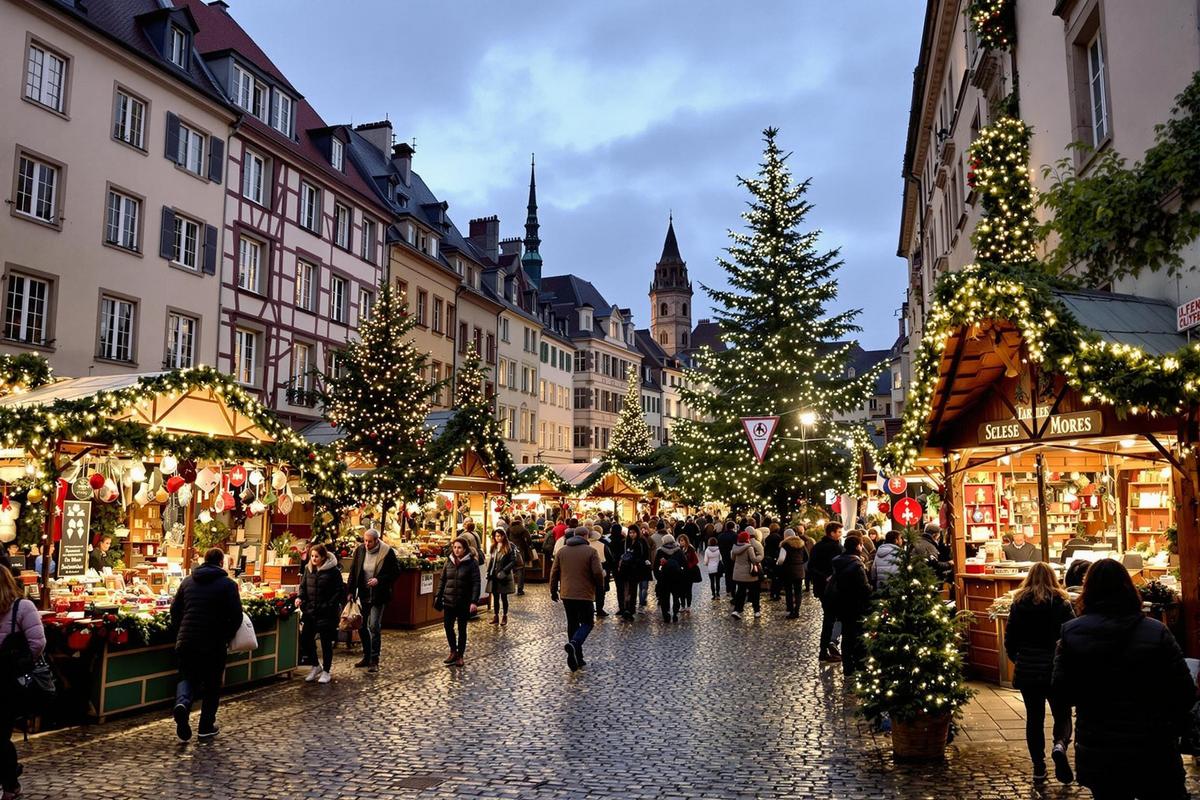 Strasbourg, la capitale de Noël, abrite l’un des marchés les plus gigantesques d’Europe