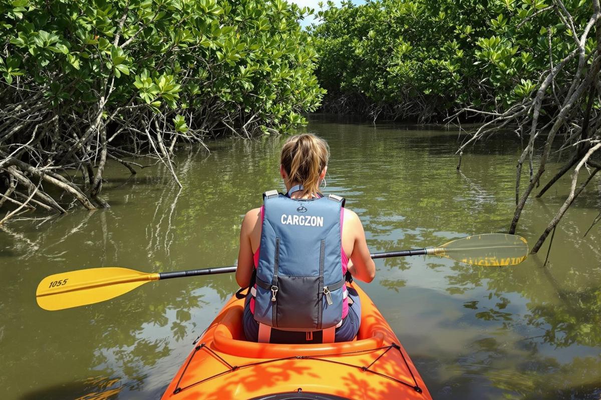 Kayak au cœur de la mangrove des Trois-Îlets : une immersion écologique unique