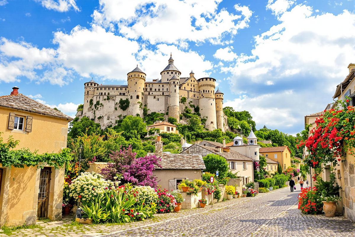 Découvrez l&rsquo;enchantement de ce village médiéval d&rsquo;Occitanie avec ses deux châteaux suspendus