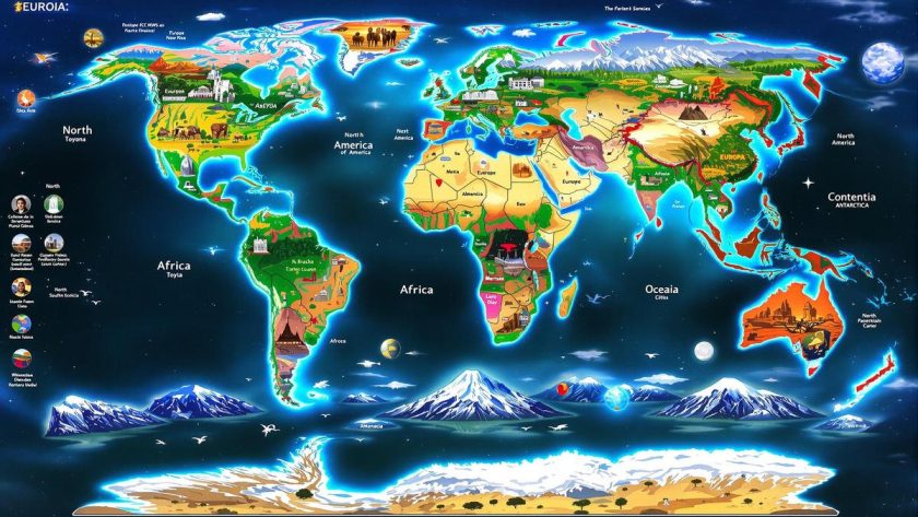 Quels sont les continent du monde ?
