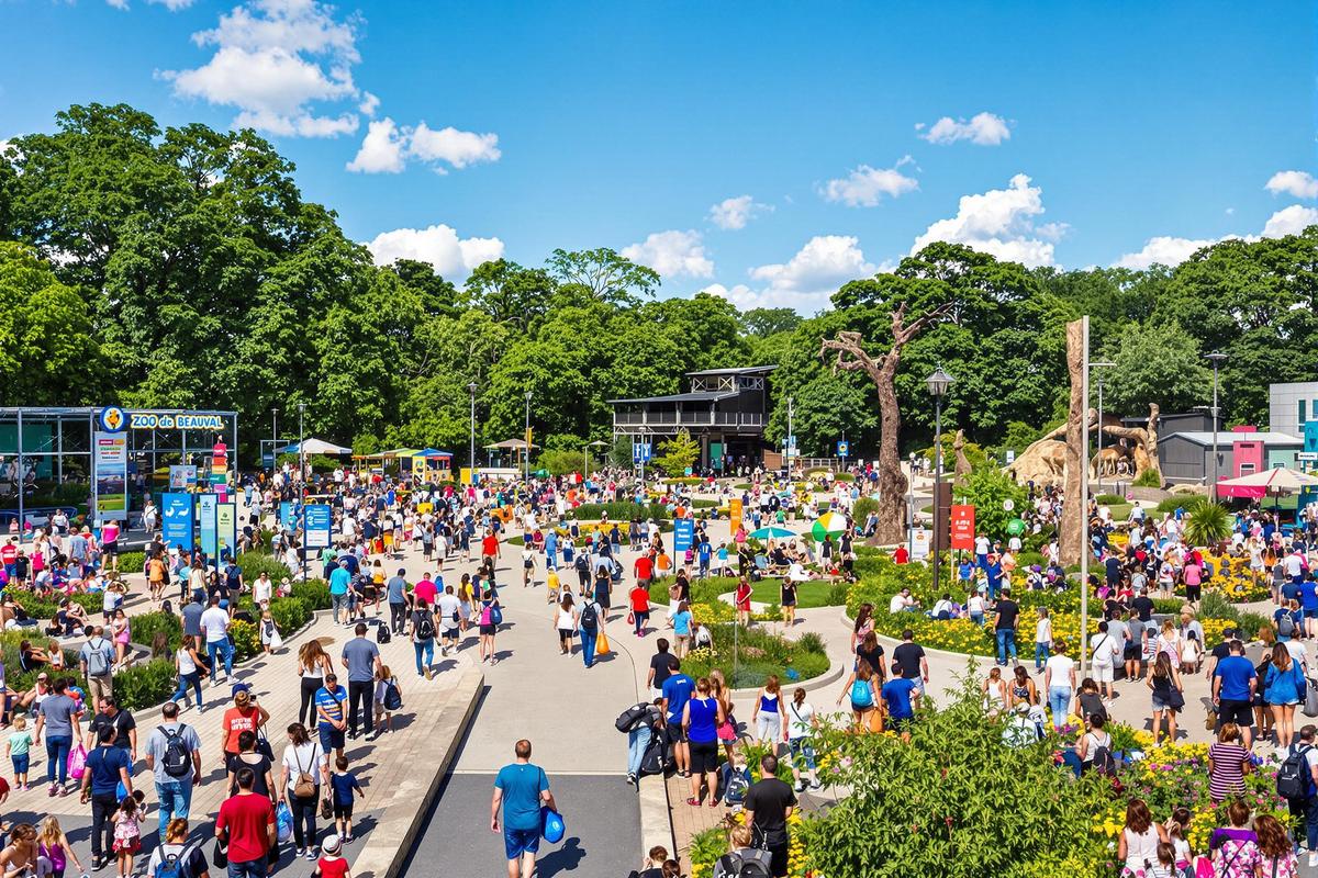L'affluence quotidienne au zoo de Beauval